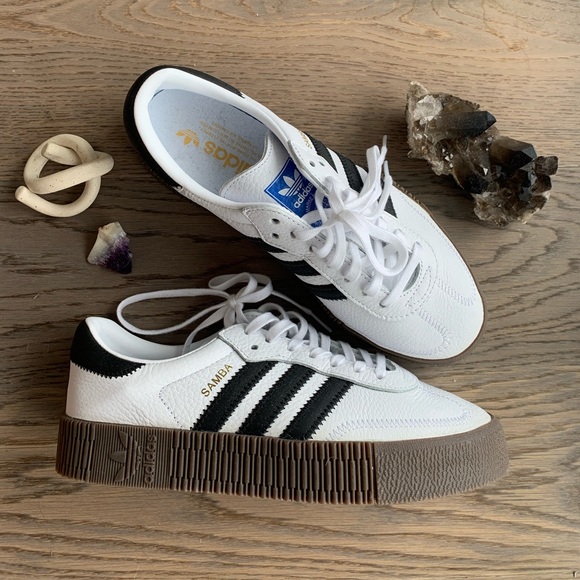 adidas Shoes - adidas Samba Gum Sole Womens 7.5 Black White NWOT